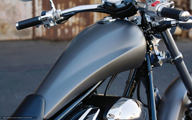 Motorcycle Fuel Tank — Gray