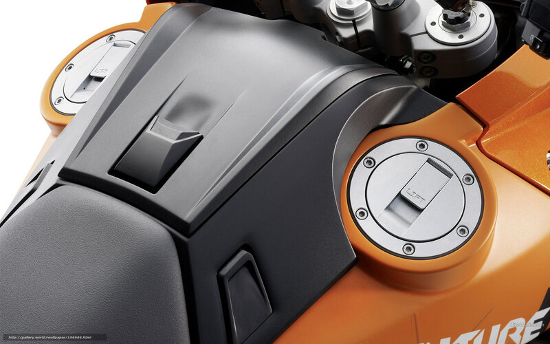 Motorcycle Fuel Tank — Orange