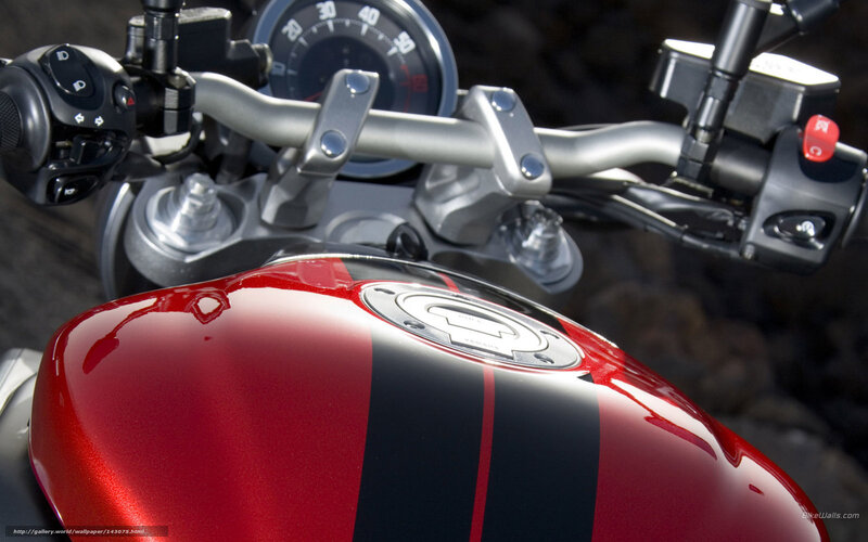 Motorcycle Fuel Tank — Red