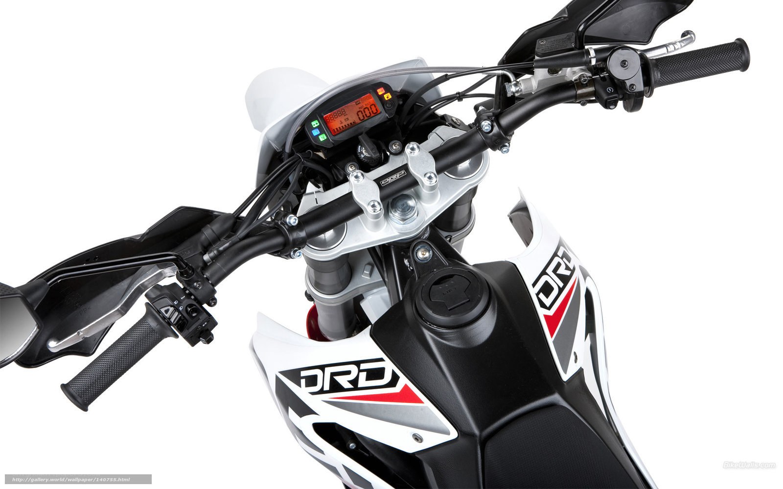motorcycle handlebar and dashboard
