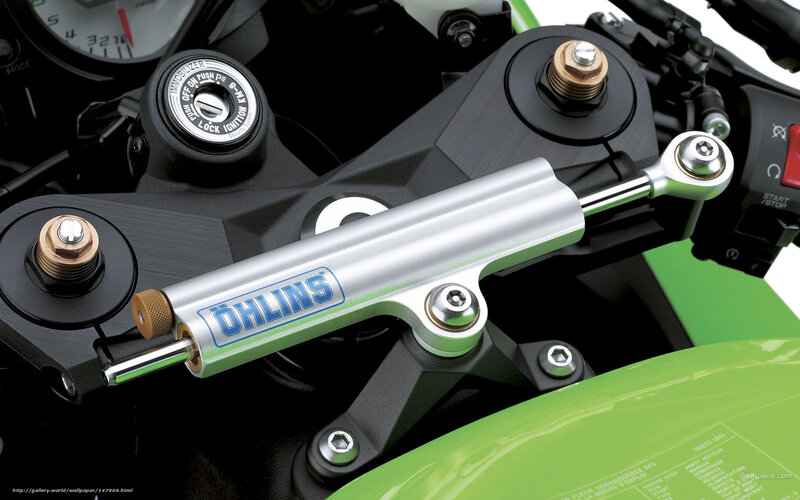Motorcycle Handlebar Assembly — Green