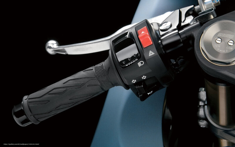Motorcycle Handlebar — Black, Dramatic, Photograph, Handlebar Grip, Control Panel