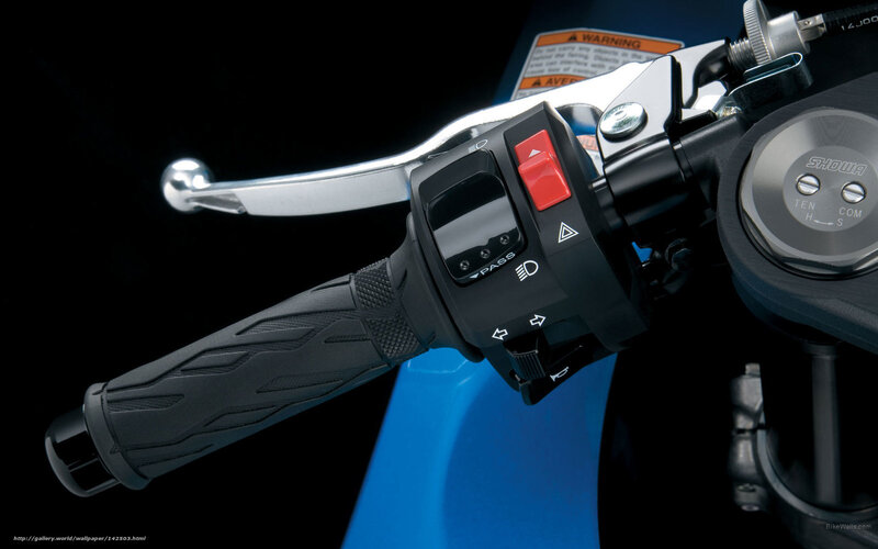 Motorcycle Handlebar — Black, Dramatic, Photograph