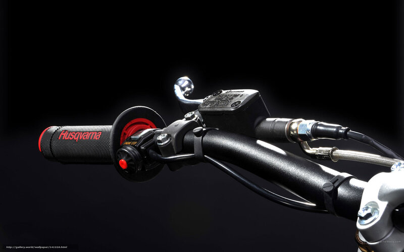 Motorcycle Handlebar — Black, Dramatic