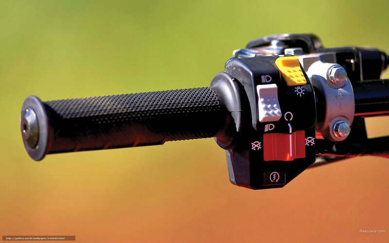 Motorcycle Handlebar — Black, Neutral, Afternoon