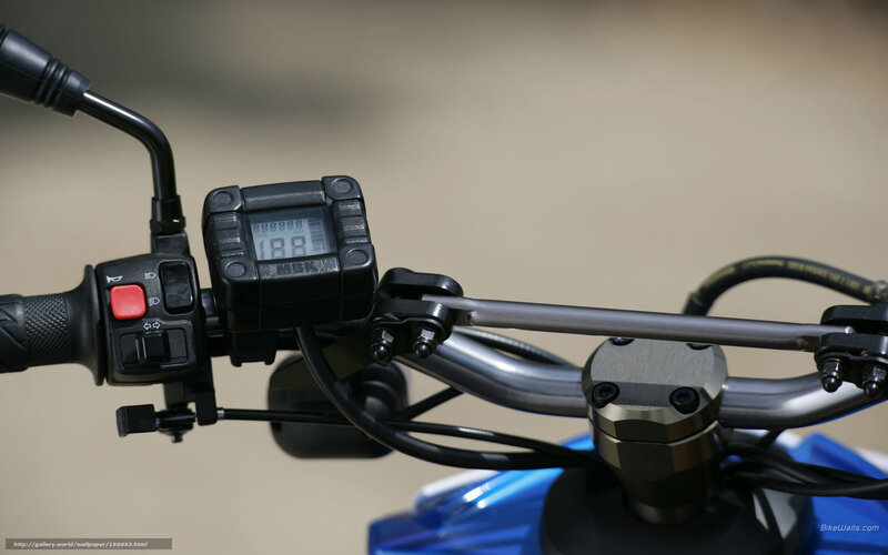 Motorcycle Handlebar — Blue