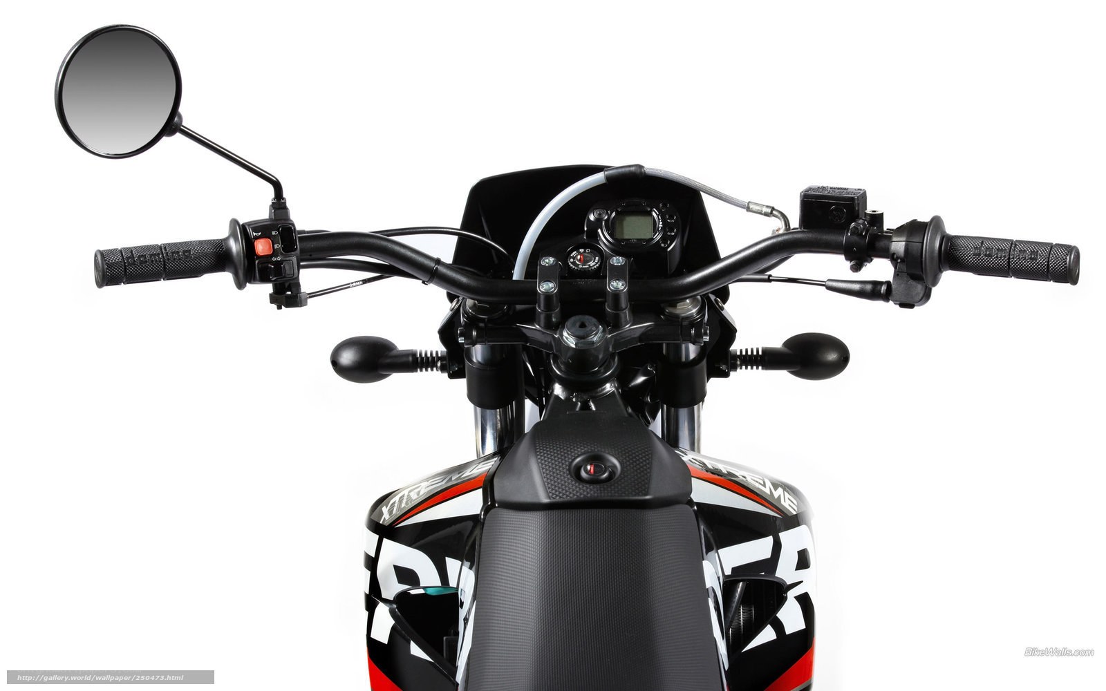 motorcycle handlebar close-up