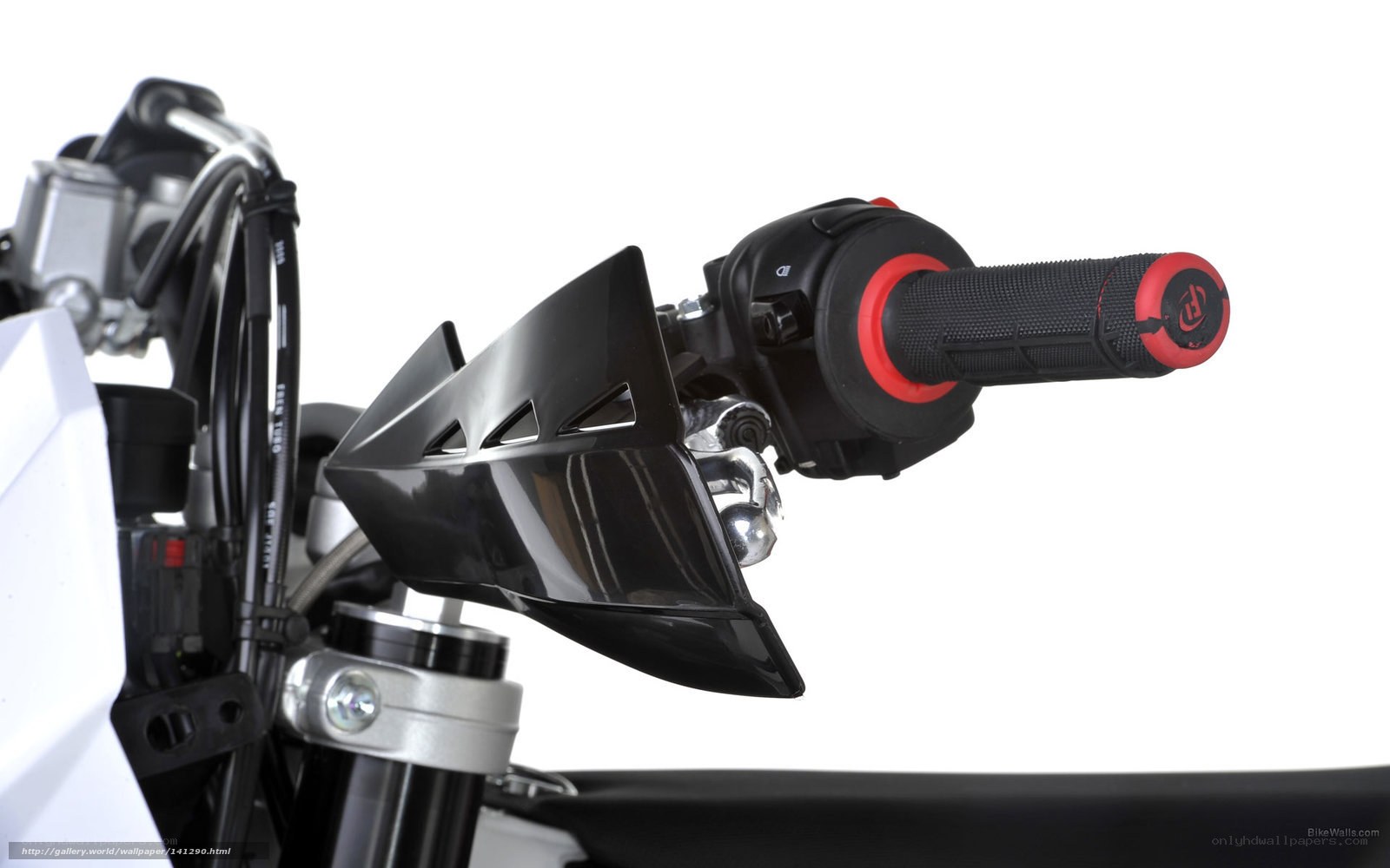 motorcycle handlebar close-up