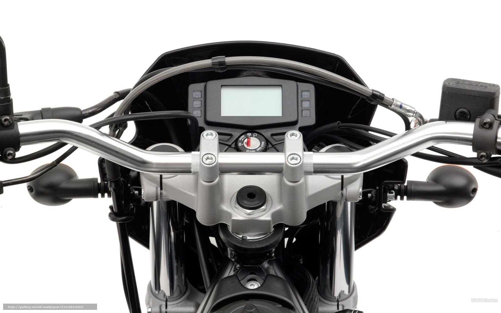 motorcycle handlebar close-up