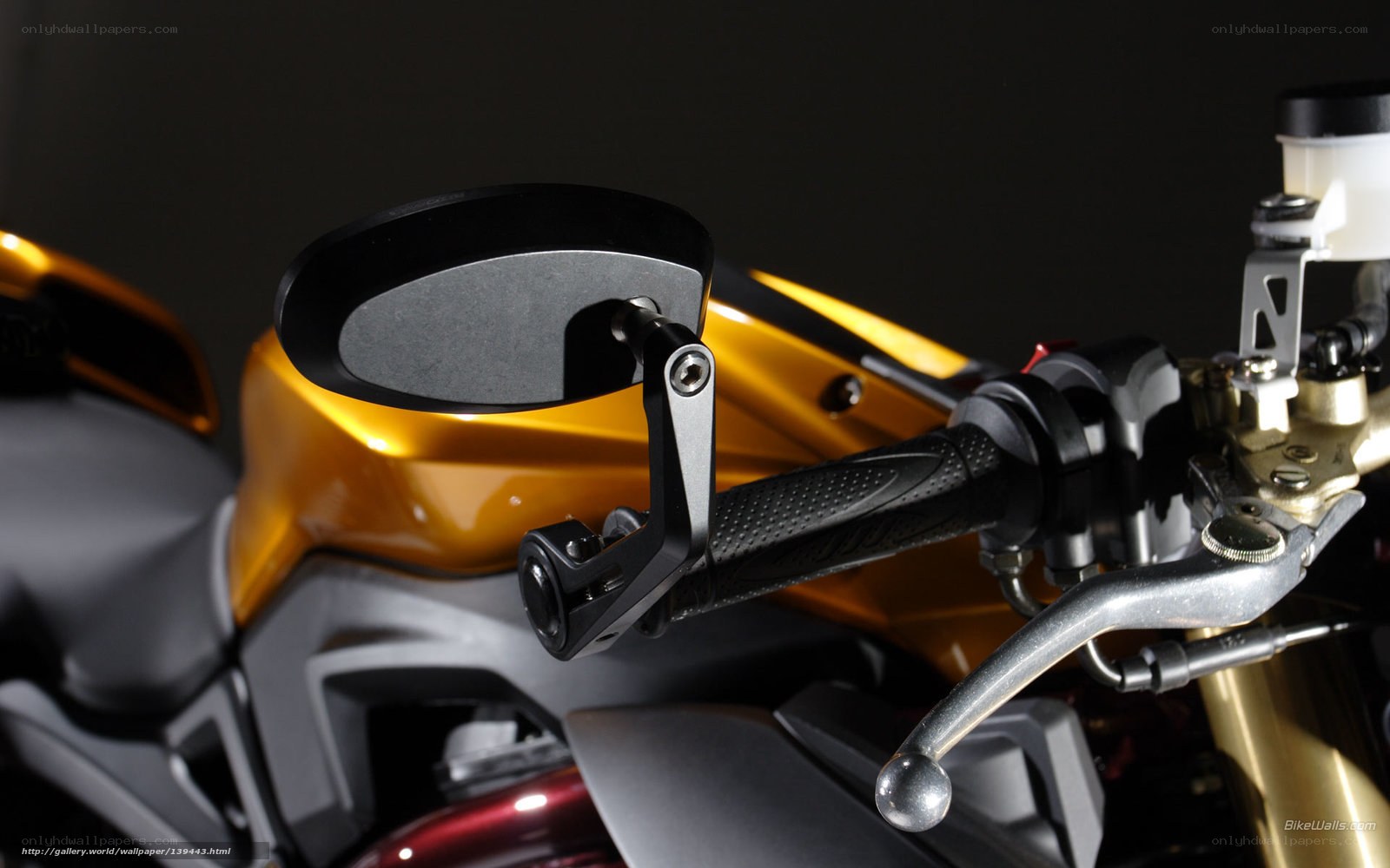 motorcycle handlebar close-up