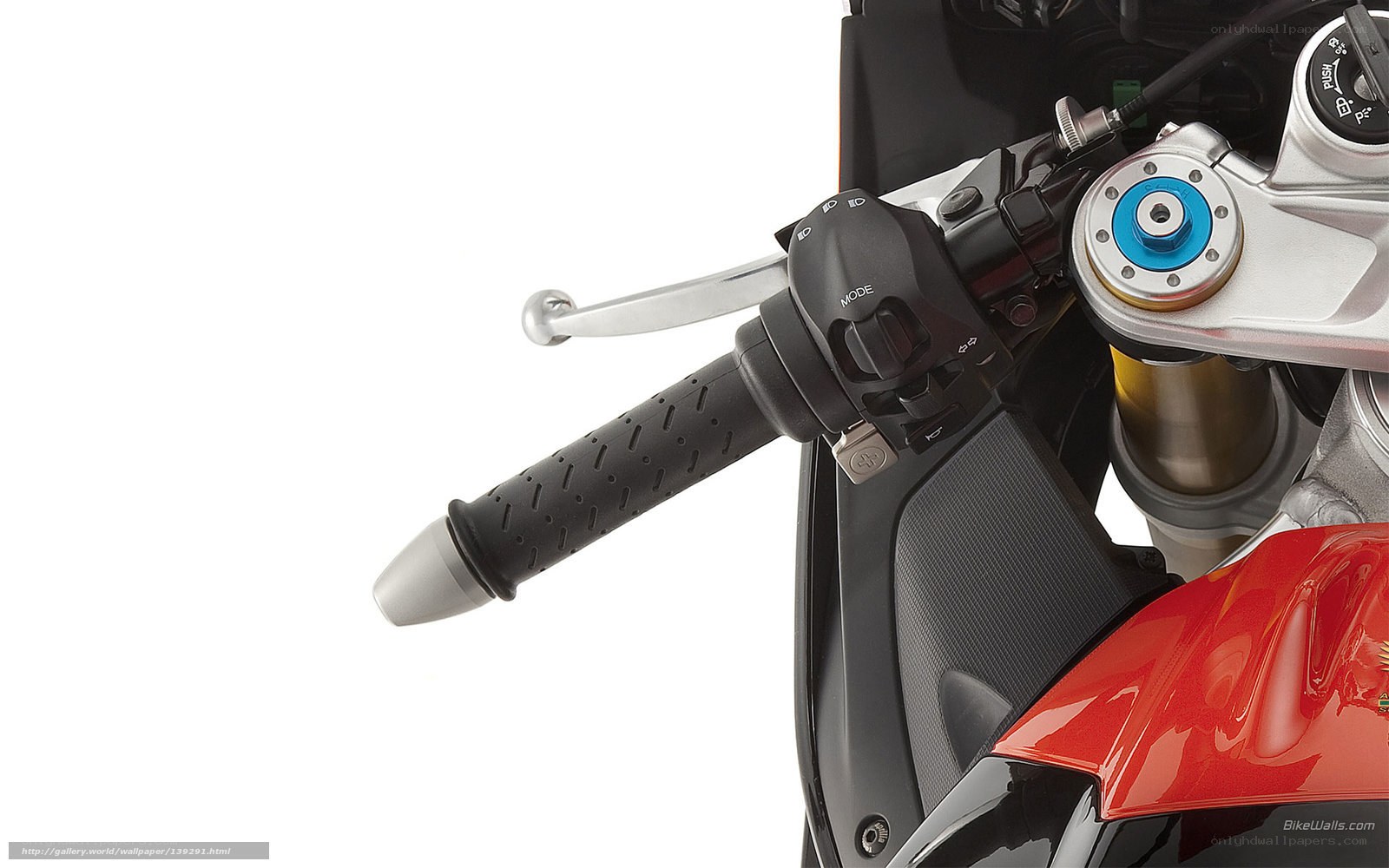 motorcycle handlebar details