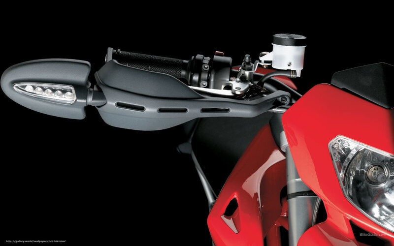 Motorcycle Handlebar — Red, Dramatic