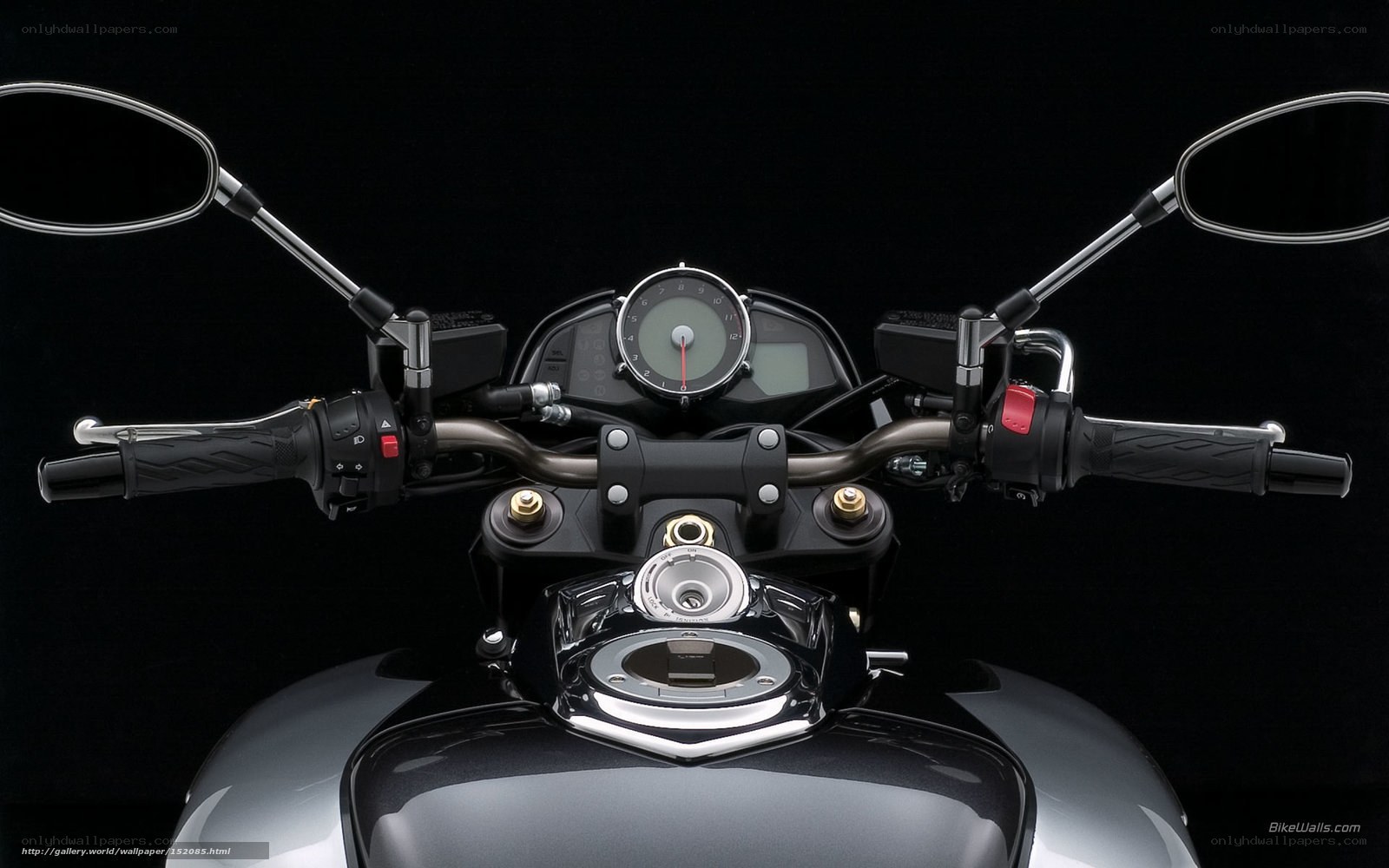 motorcycle handlebar view