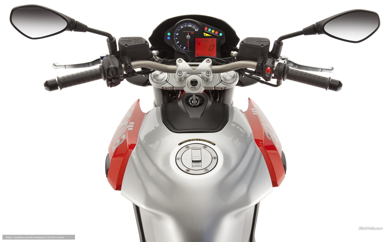 motorcycle handlebar view