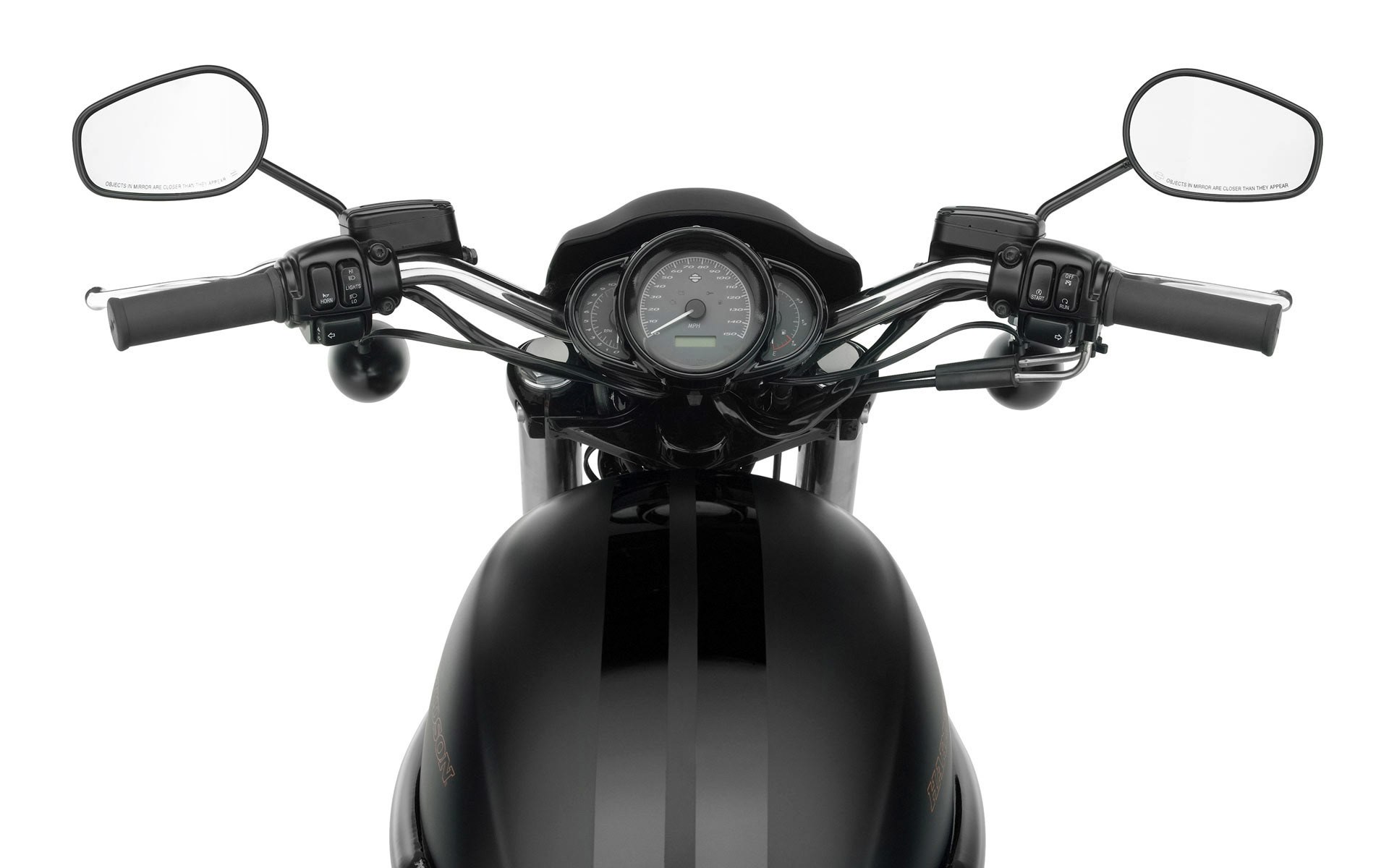 motorcycle handlebar view