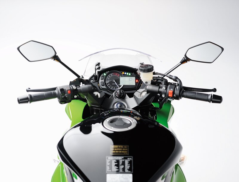 motorcycle handlebar view