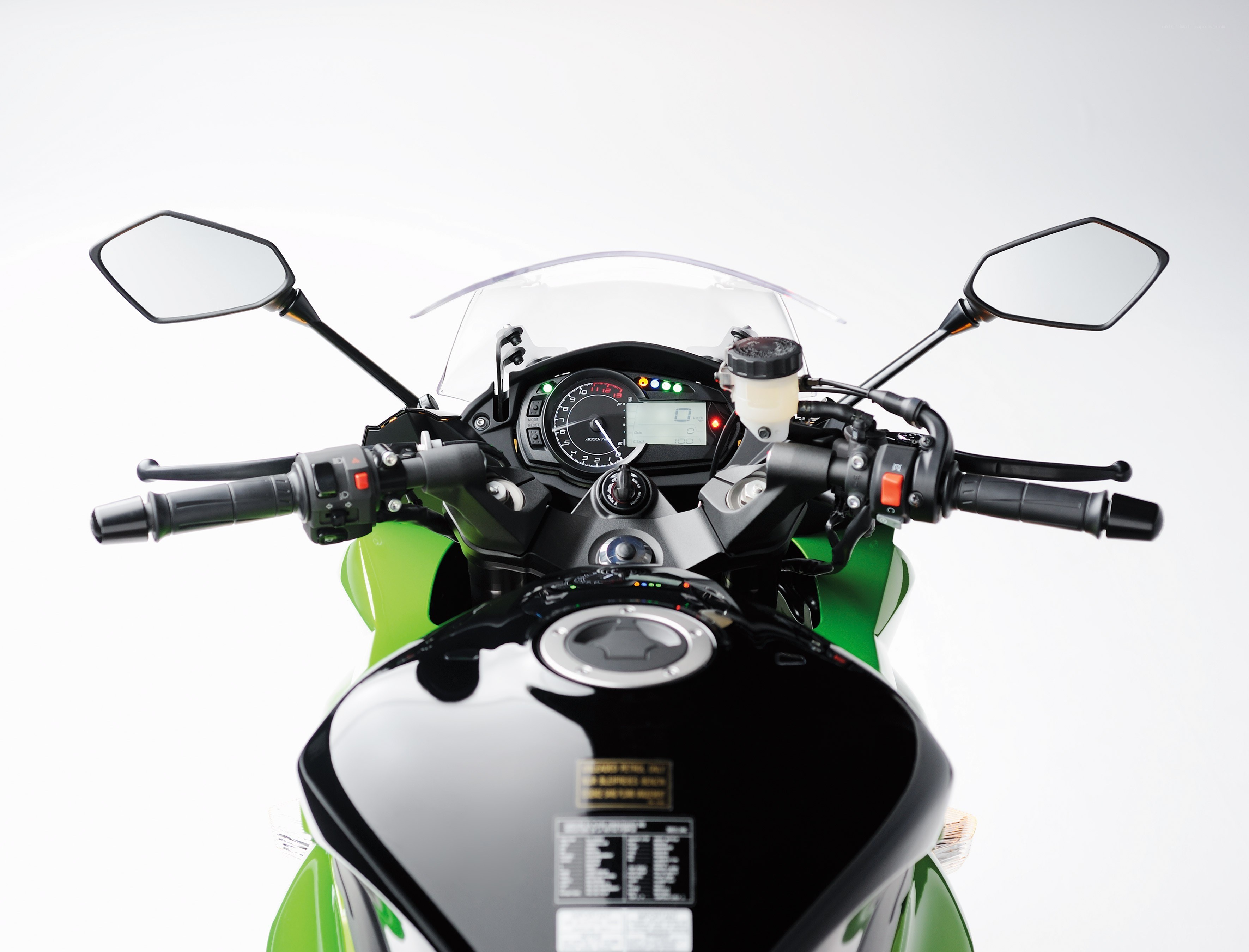 motorcycle handlebar view