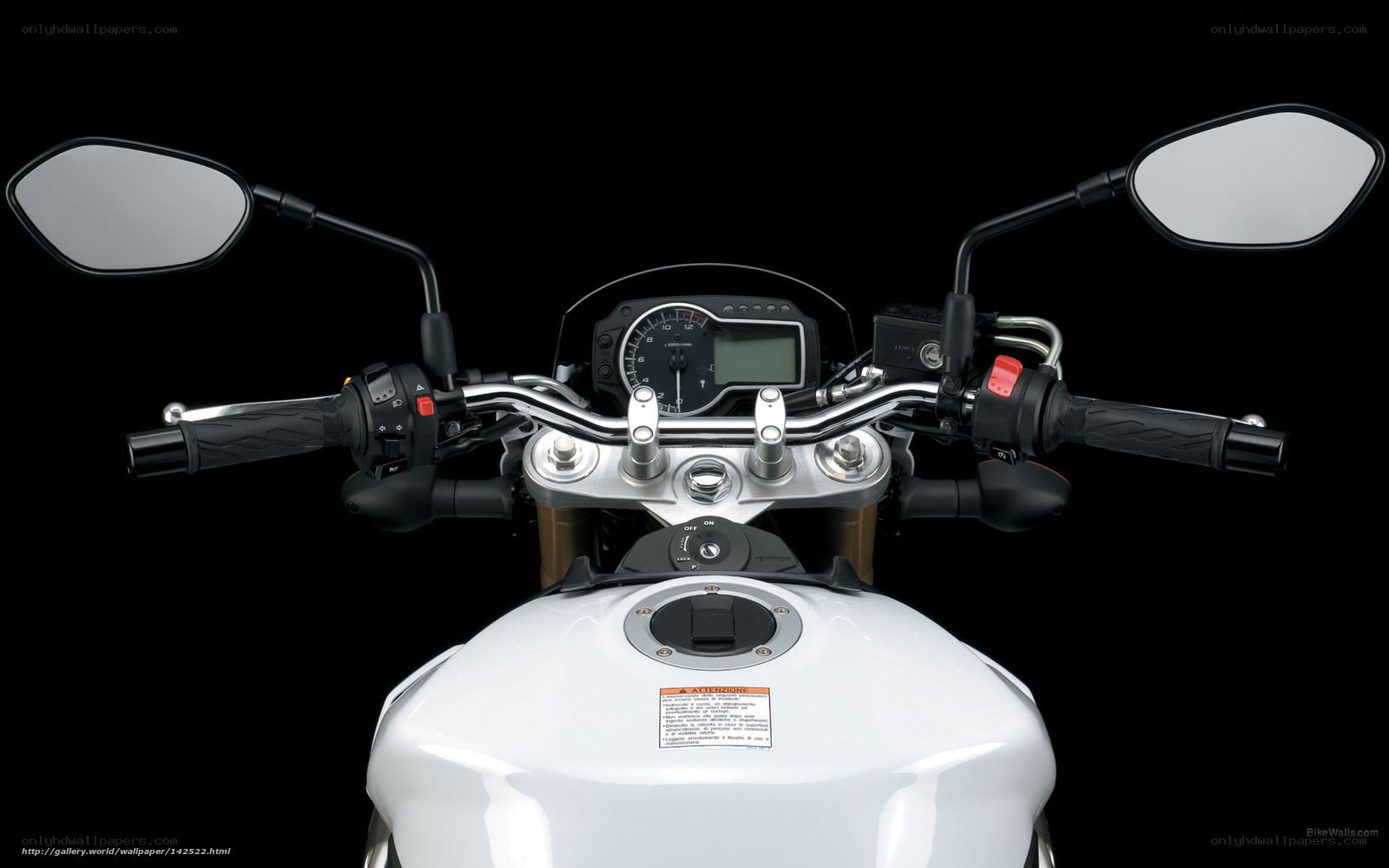 motorcycle handlebar view
