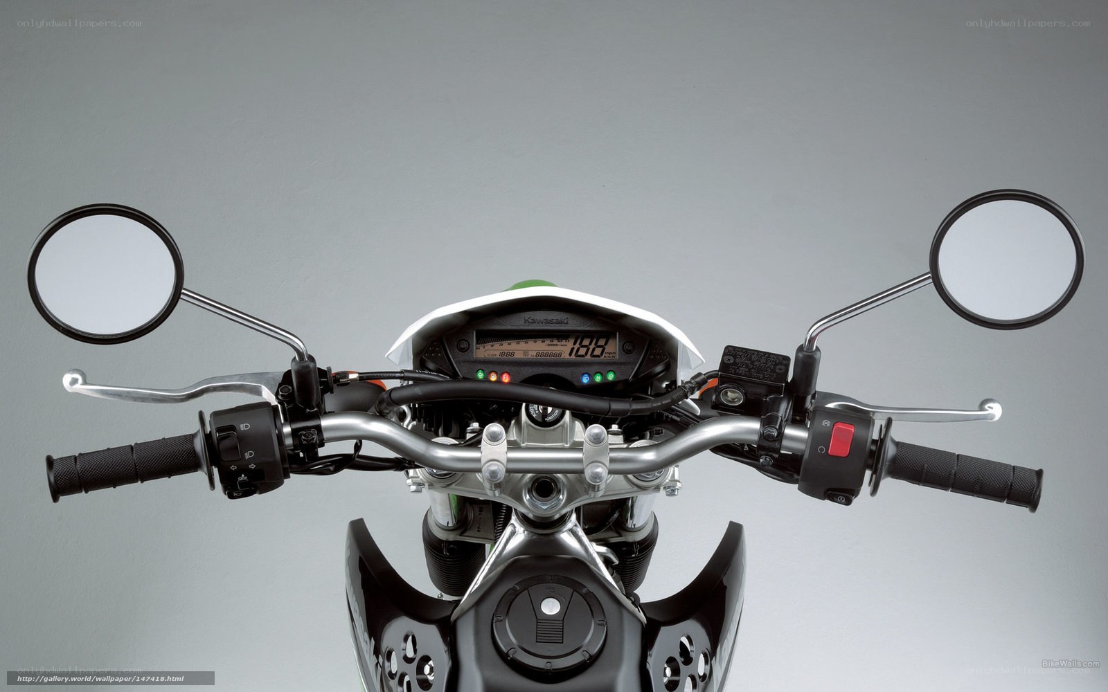 motorcycle handlebar view