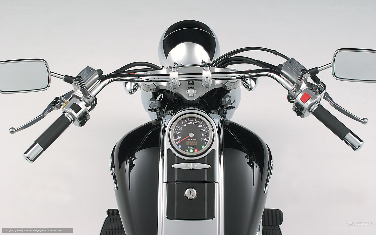 motorcycle handlebar view
