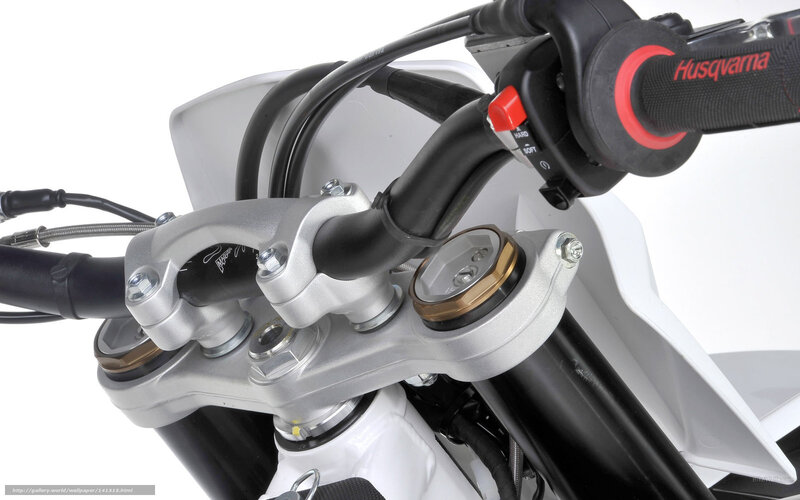 Motorcycle Handlebar — White