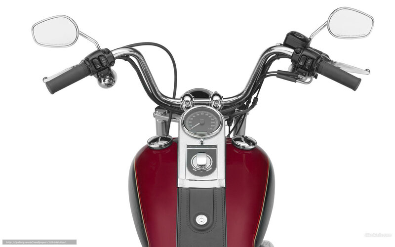 motorcycle handlebars and fuel tank