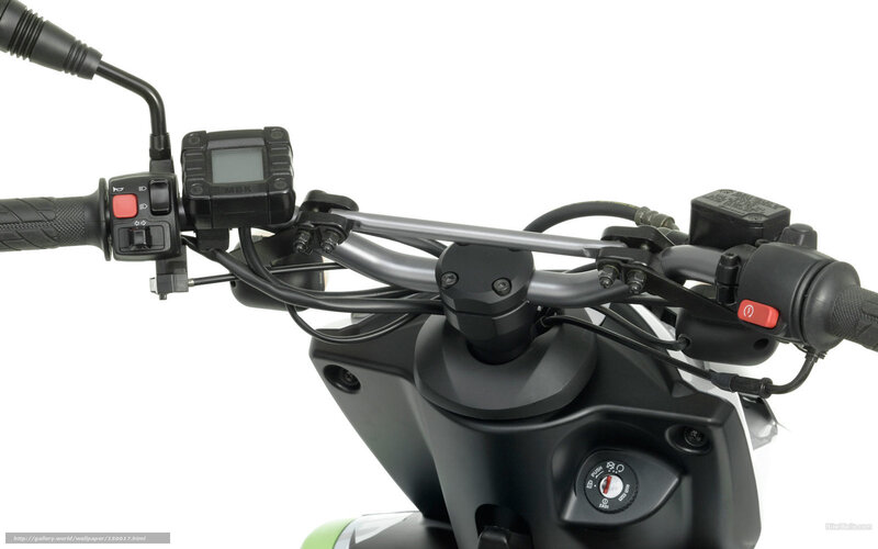 Motorcycle Handlebars — Black, Neutral, Photograph, Dashboard, Controls