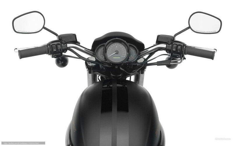 Motorcycle Handlebars — Black, Neutral, Photograph, Dashboard, Mirrors