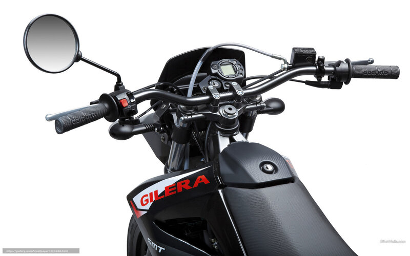 Motorcycle Handlebars — Black, Neutral, Photograph, Mirror, Dashboard, Handlebar