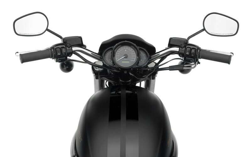 Motorcycle Handlebars — Black, Neutral, Photograph, Mirrors