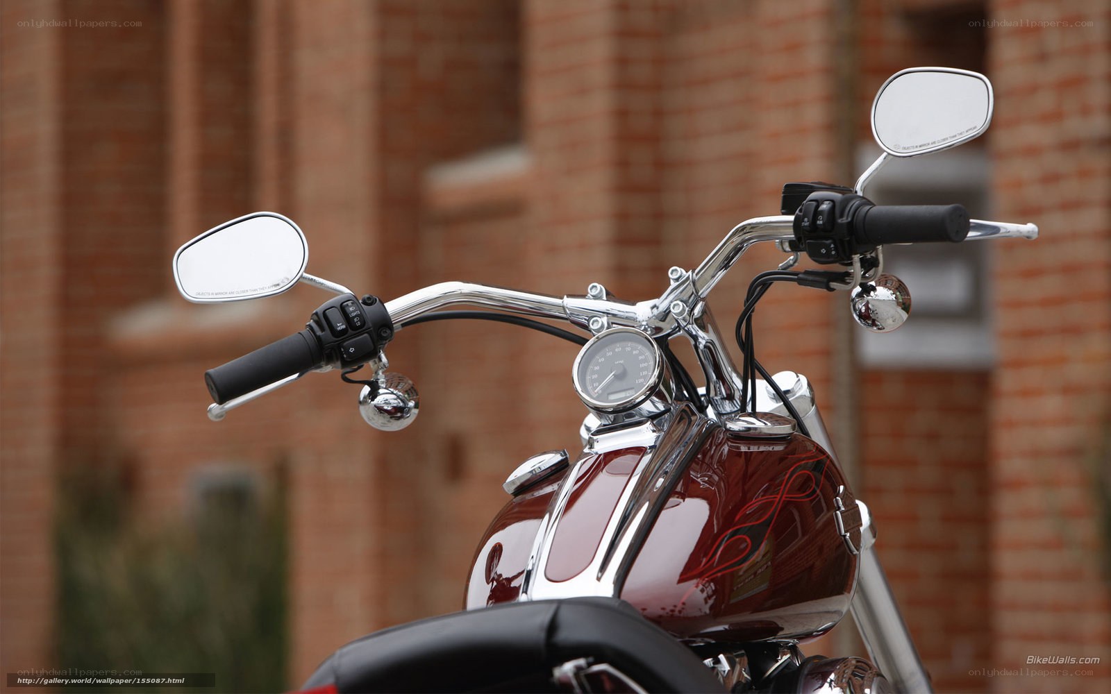 motorcycle handlebars close-up