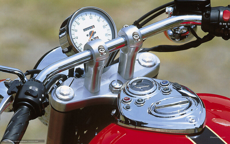 Motorcycle Handlebars — Red, Neutral