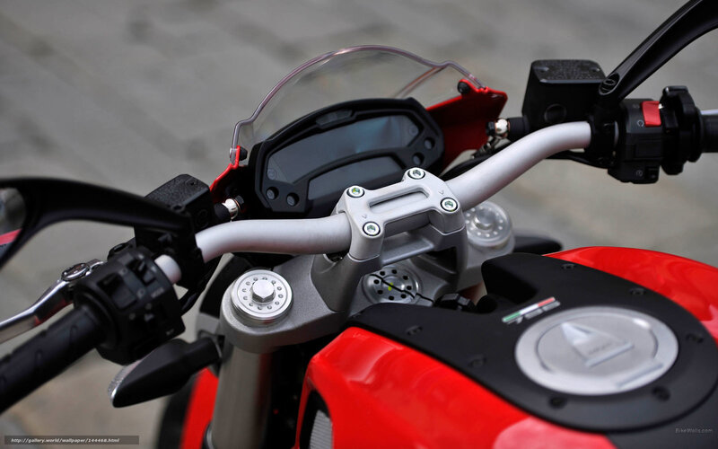 Motorcycle Handlebars — Red