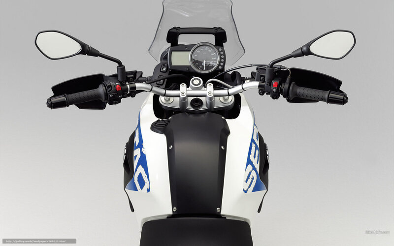 Motorcycle Handlebars — White, Neutral, Photograph, Mirror, Dashboard