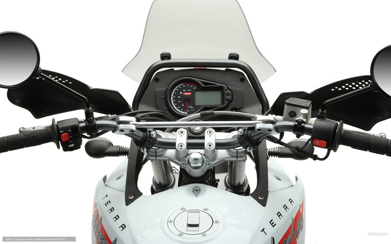 Motorcycle Handlebars — White, Neutral