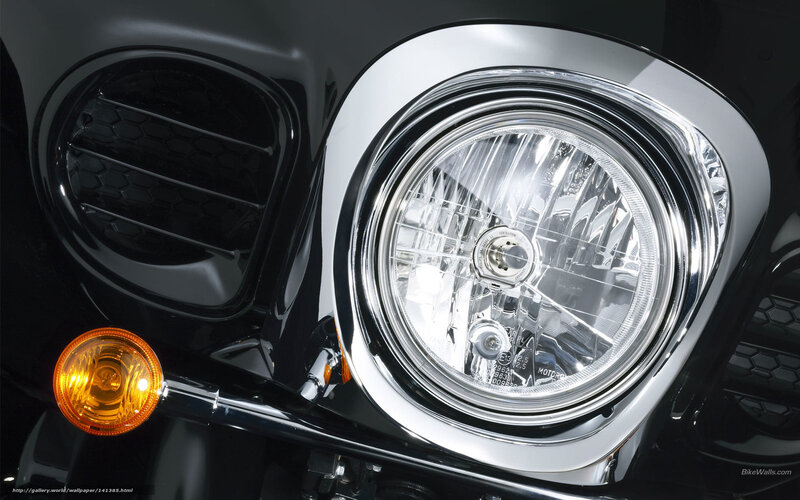 Motorcycle Headlight — Black