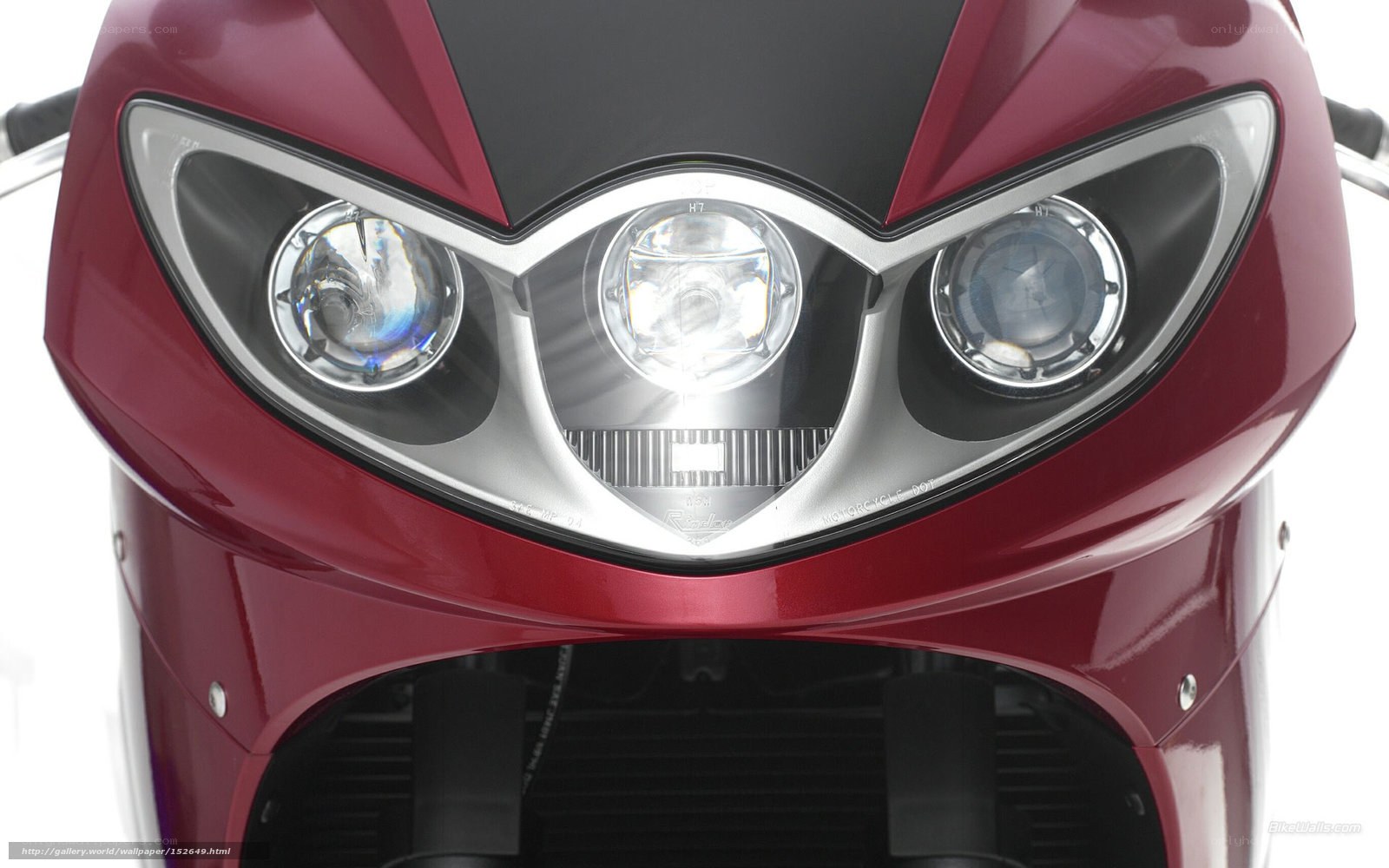 motorcycle headlight close-up