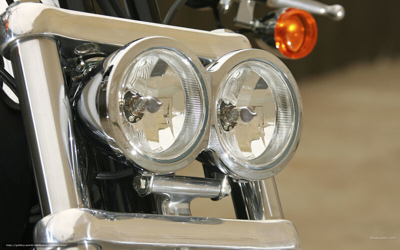 Motorcycle Headlight — Silver