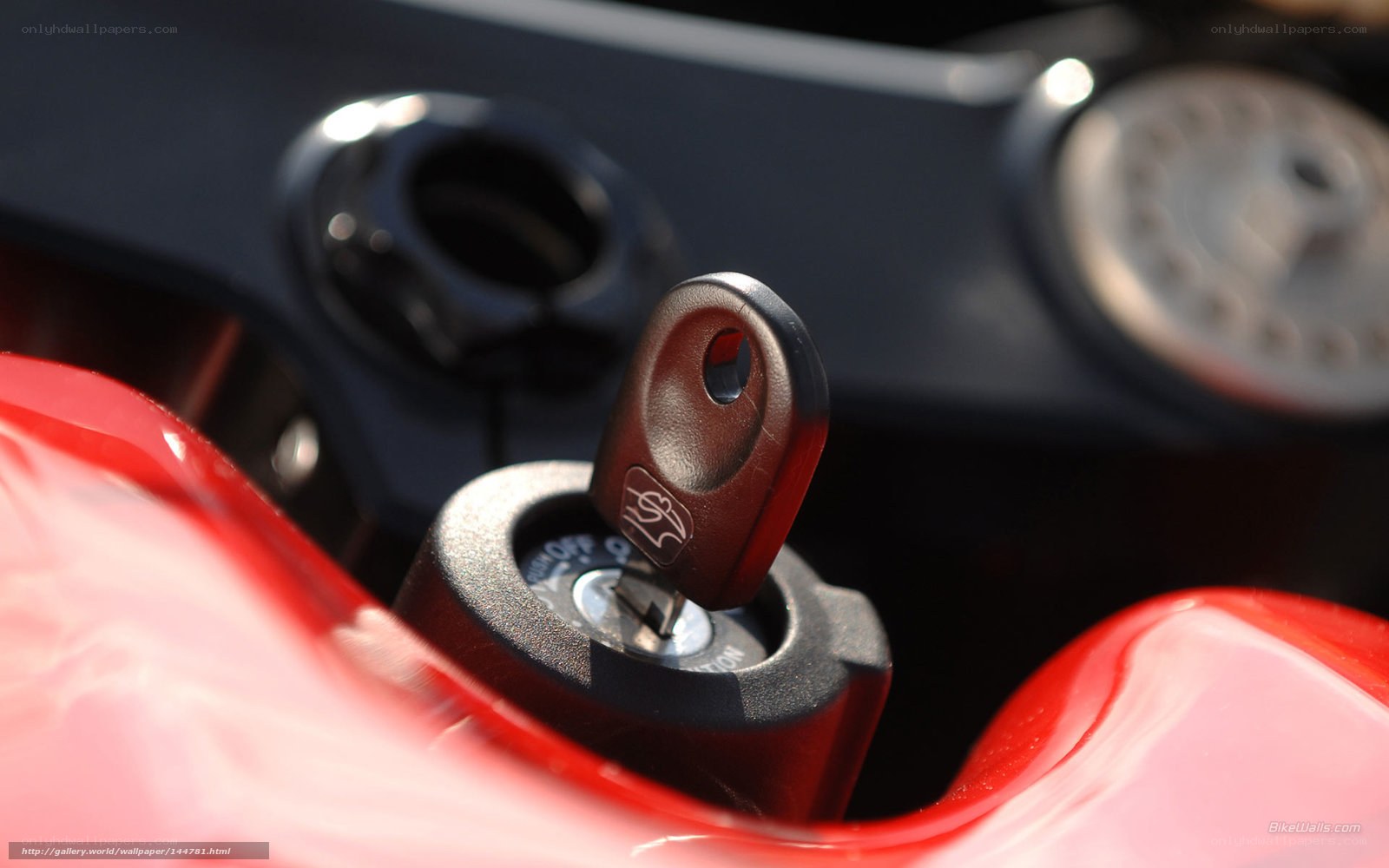 motorcycle ignition close-up