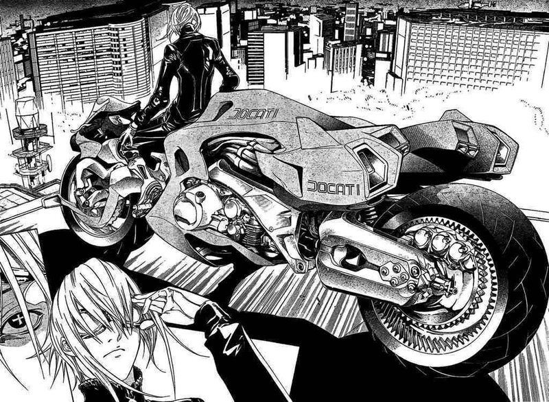 motorcycle in a cityscape