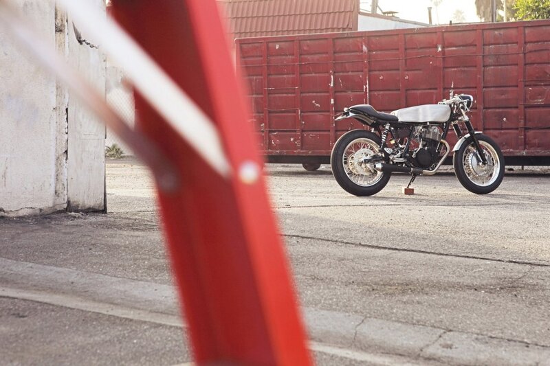 motorcycle in an alley