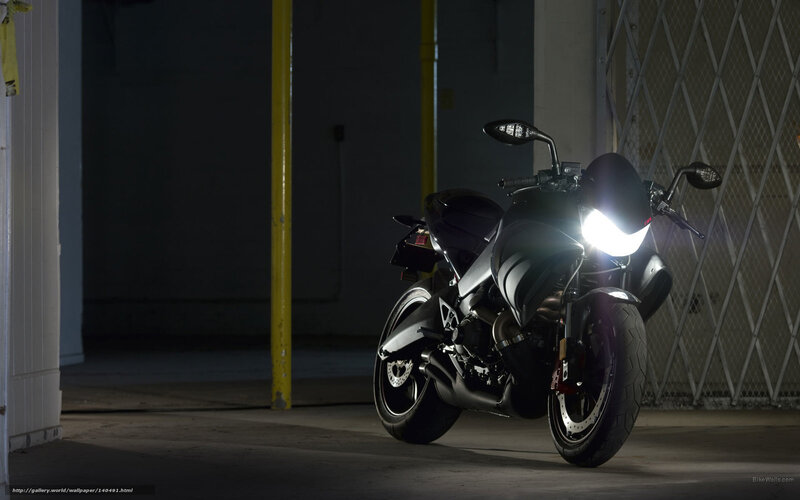 motorcycle in dimly lit garage