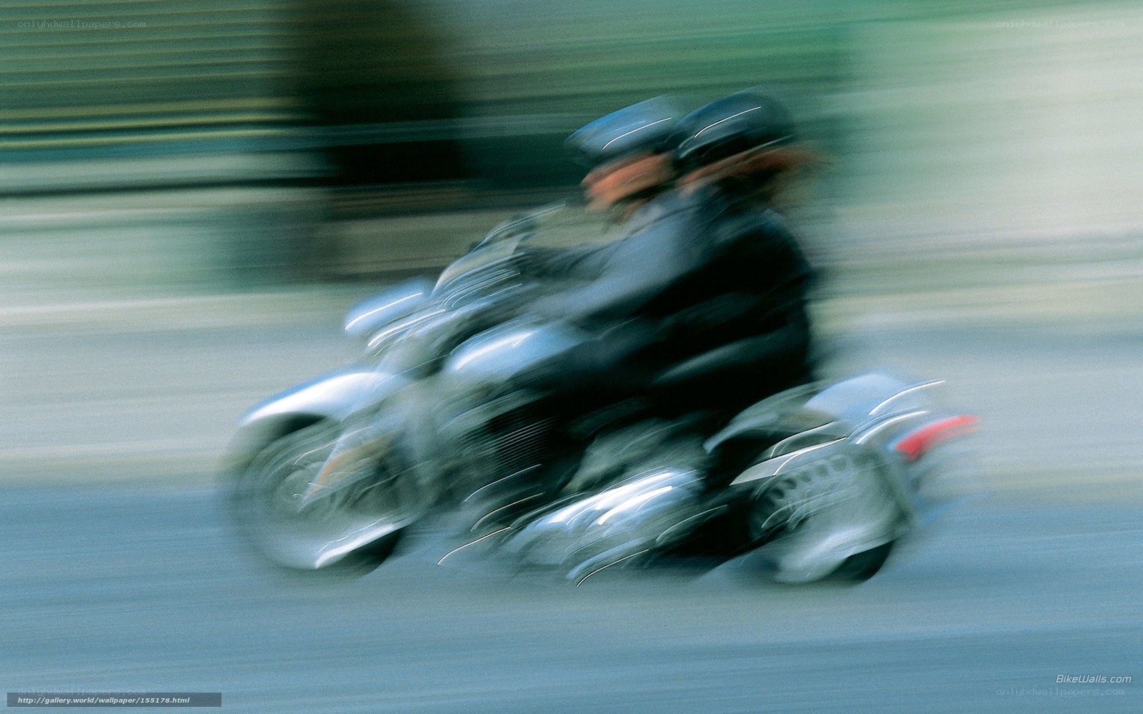 Motorcycle in motion blur