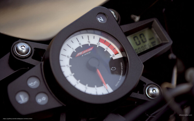 Motorcycle Instrument Cluster — Black, Technical