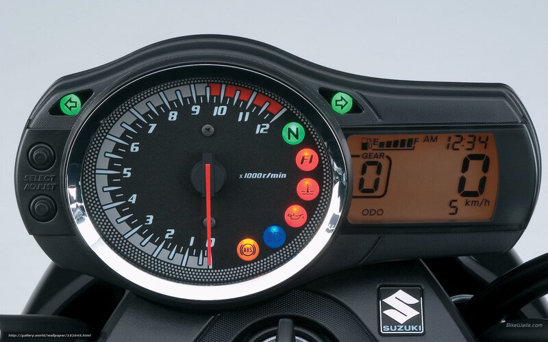 Motorcycle Instrument Cluster — Black