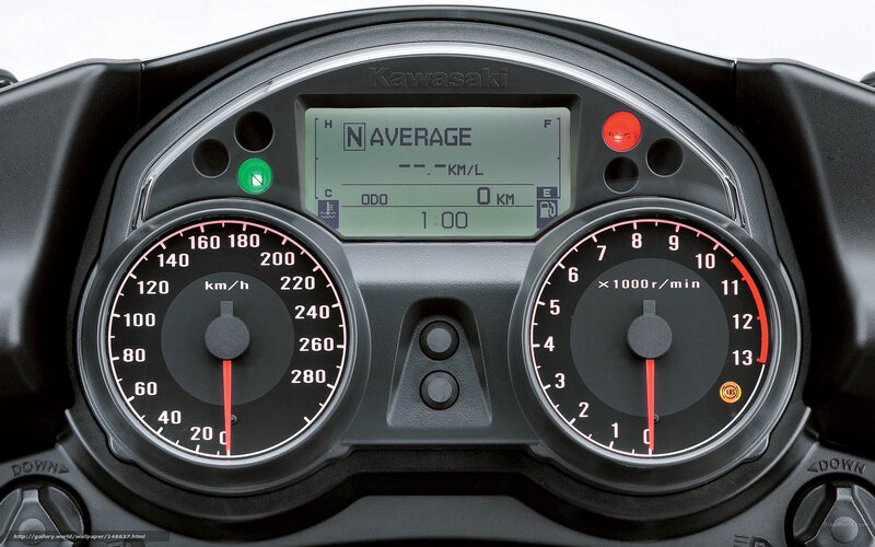 Motorcycle Instrument Panel — Black