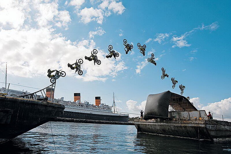 Motorcycle Jump Sequence