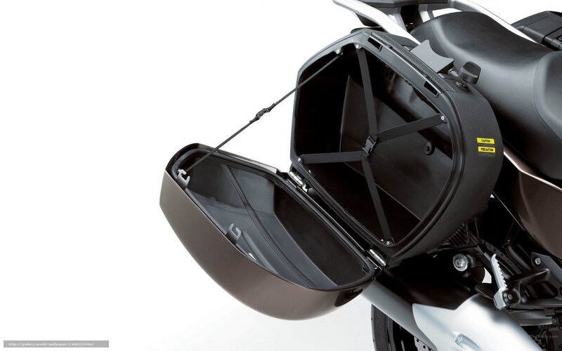 Motorcycle Luggage Compartment — Black