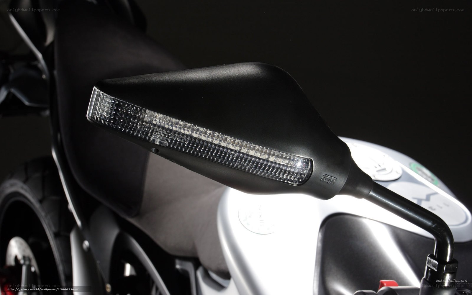 motorcycle mirror detail