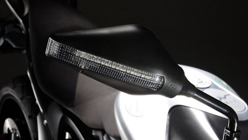 motorcycle mirror with LED light